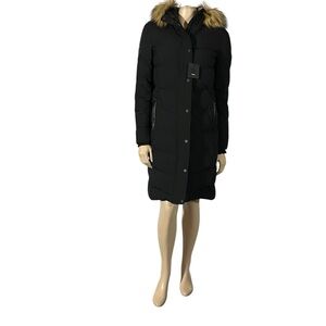 NWT Rudsak Cathy Black Down Puffer Long Jacket